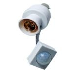 LED Bulb Holder Motion Sensor Automatic B22 Base Night/Day Light Working