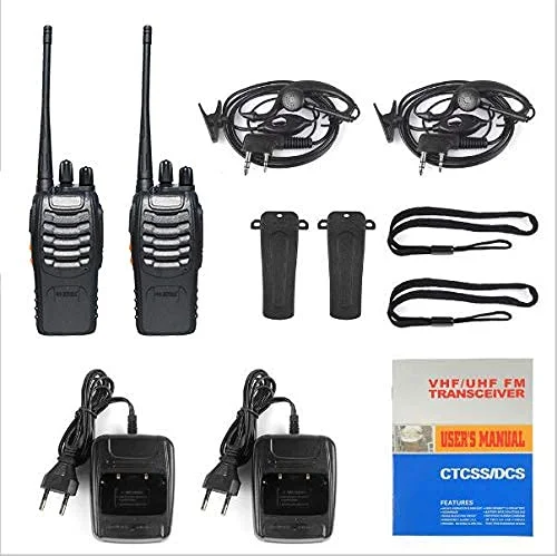 RENMAX RM-88s CTCSS/DCS 2-Way Radio with upto 2km Range (eyesight) 16 Channels Long Range Walkie Talkie with Earpiece Black - Image 8