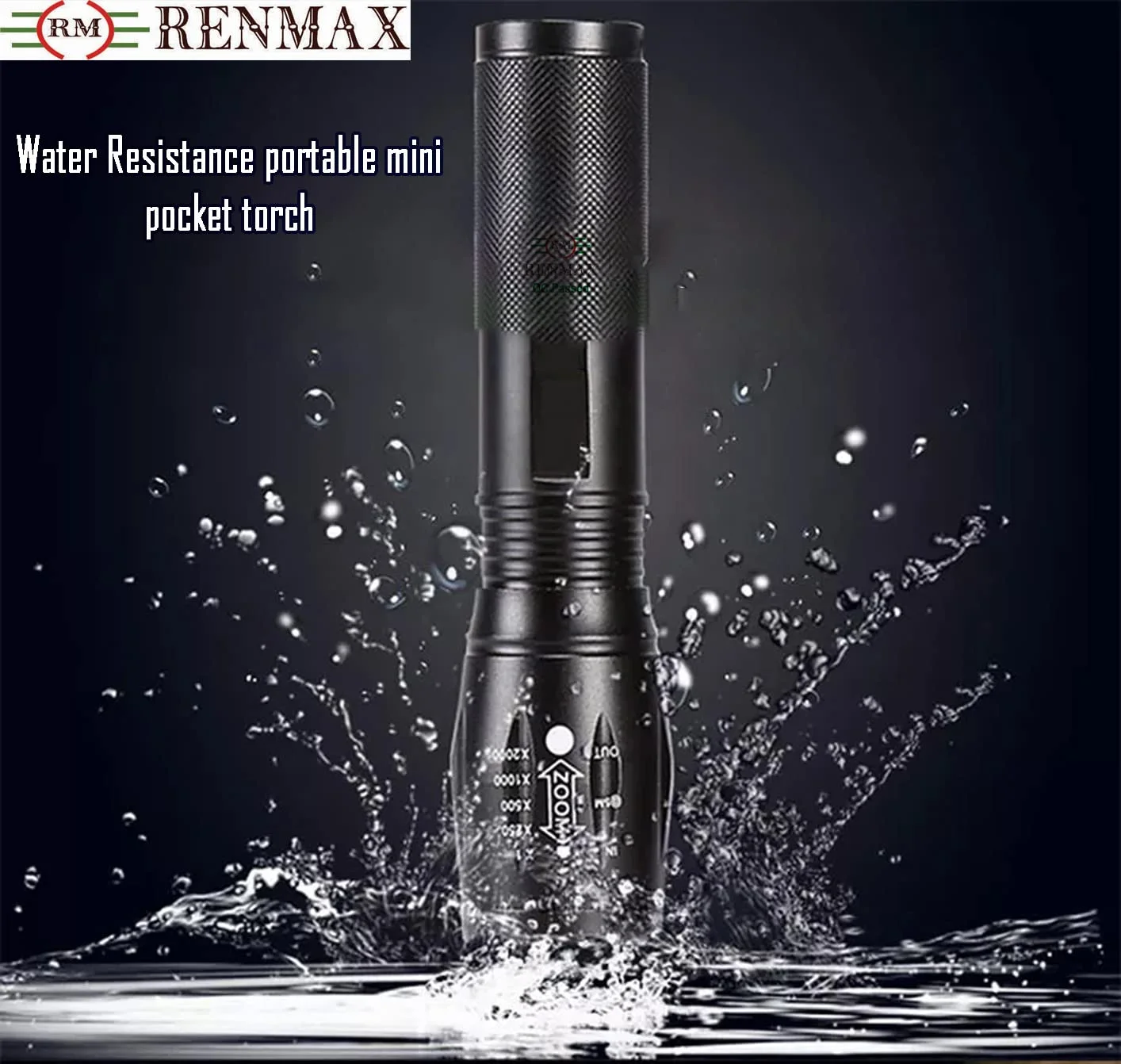 Nature Remo E lite➕REMO mini RENMAX LED Pocket Rechargeable 1500mAh 5-Modes with Zoom Torch