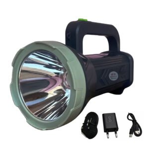 RENMAX Search Light Torch High Power Long Beam Rechargeable Li-ion Battery 250W C-Type Charging Port for Security Camping Farm House etc 800 lumens – 1Pc