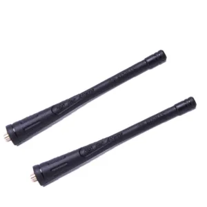 RENMAX Antenna with SMA Female Connector 11.3cm Length Plastic for Radios, LAN, Walkie VHF/UHF Black (Pack of 2)