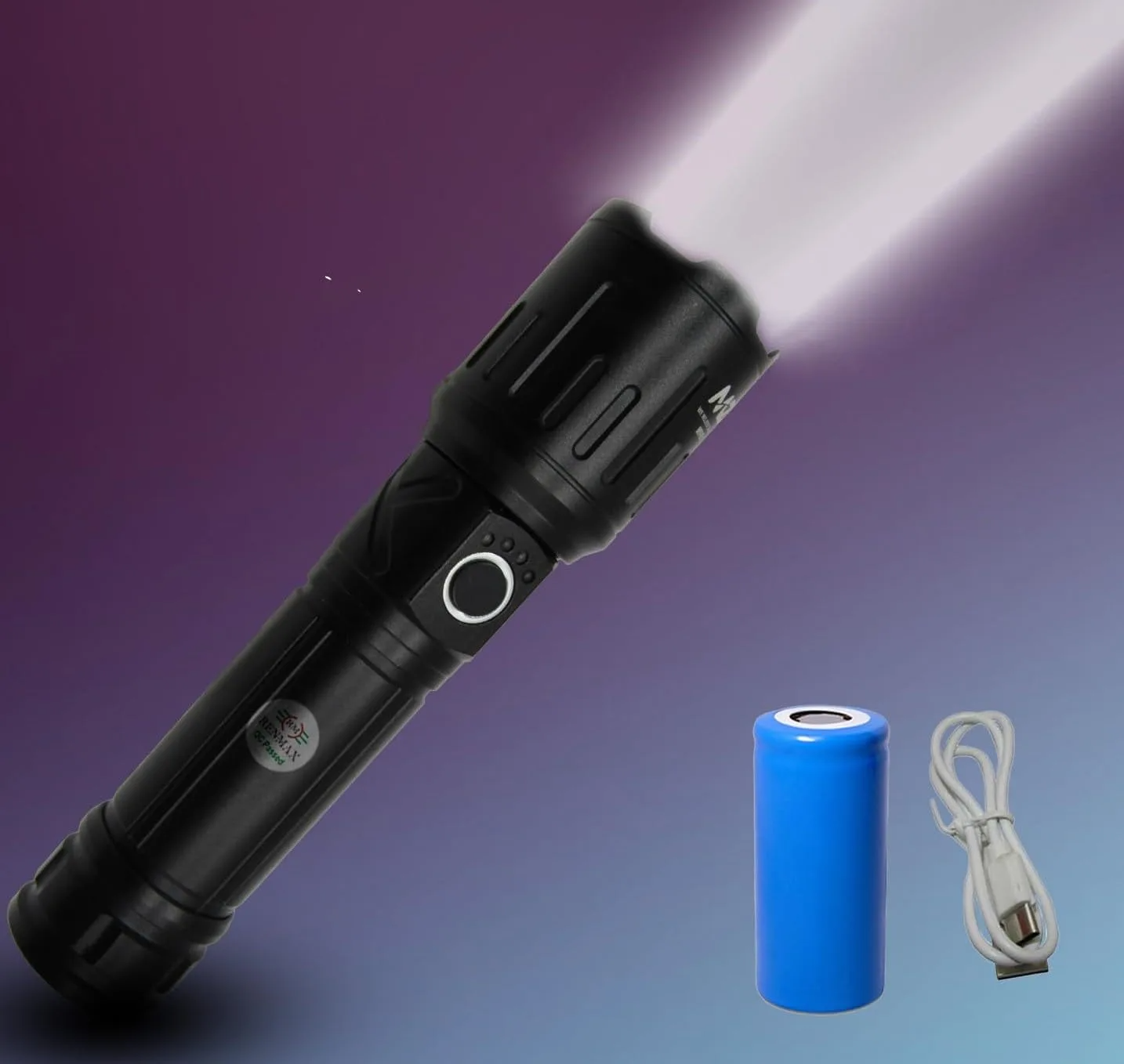RENMAX Strong Beam Adjustable Focus | Zoom Torch 5-Light Modes