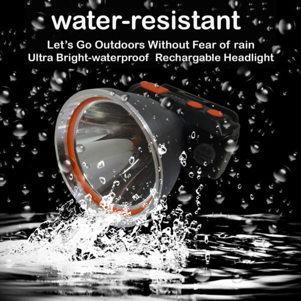 RENMAX Bright Head Light Torch Waterproof Rechargeable Handsfree IR Sensor LED Blinker Metal Spotlight for Cycling Camping Caving Hiking Hunting Trekking - 1Pc - Image 5