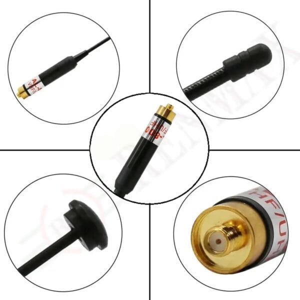 RENMAX Antenna (Passive) with SMA Female Connector 3.2 dB AL-800 BNC Extended Range SMA-F VHF/UHF Dual band Accessories suitable for Radios, walkie LAN Wireless etc - 1 Pc - Image 2