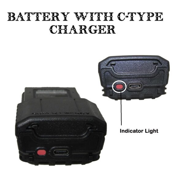 RENMAX Li-ion Rechargeable Battery BL-5 3800mAh 7.4V for Radio Walkie Model 5-R with C-Type Charging Port - 2 Pc - Image 2