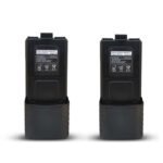 RENMAX Li-ion Rechargeable Battery BL-5 3800mAh 7.4V for Radio Walkie Model 5-R with C-Type Charging Port - 2 Pc