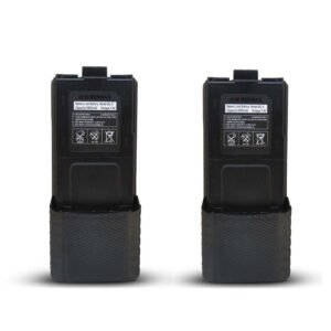 RENMAX Li-ion Rechargeable Battery BL-5 3800mAh 7.4V for Radio Walkie Model 5-R with C-Type Charging Port – 2 Pc