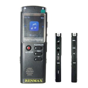RENMAX 8GB Rechargeable Digital Voice Recorder MP3 Player with Collar Mic 8 GB Voice Recorder